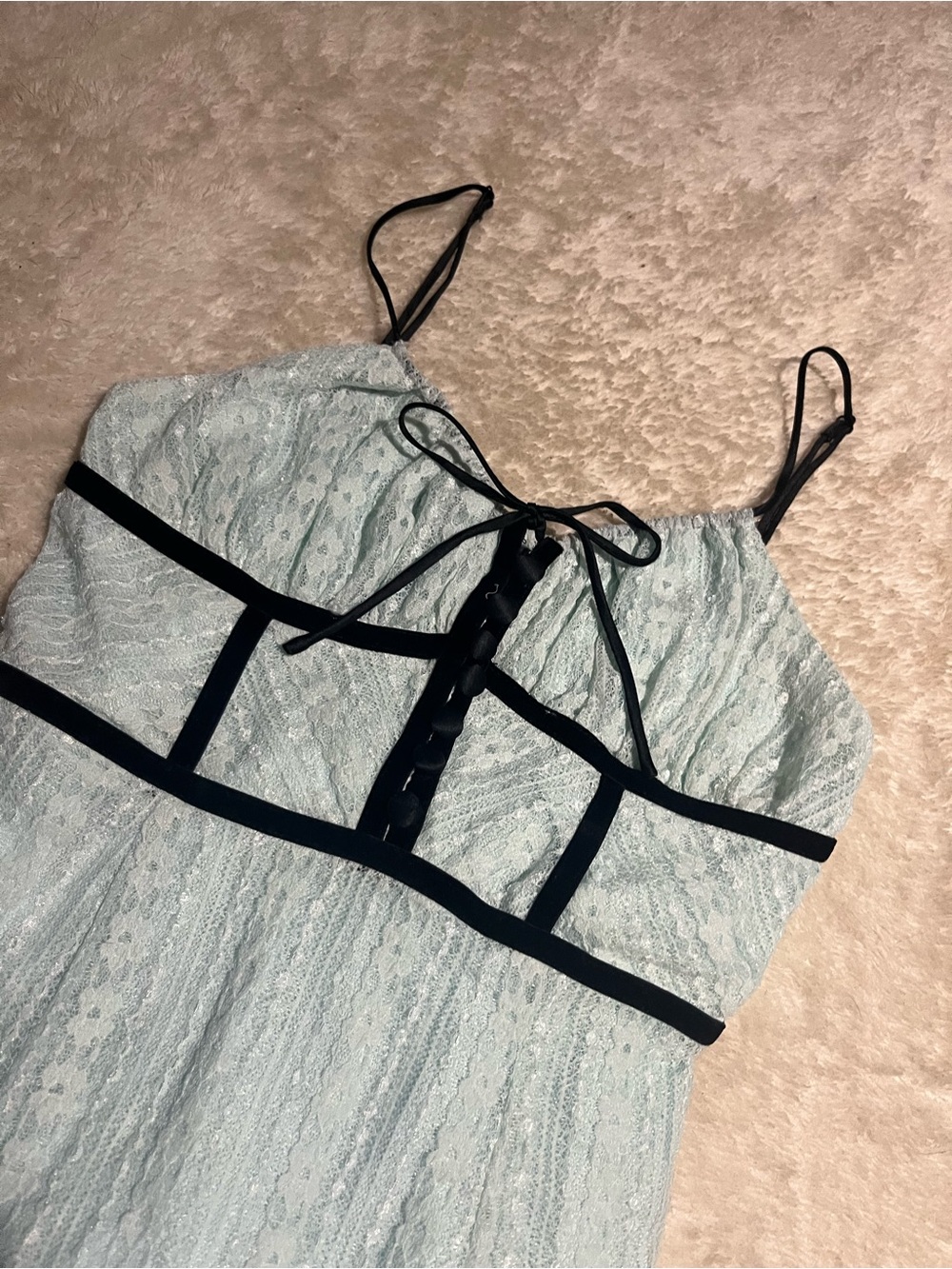 Urban outfitters light blue lace dress